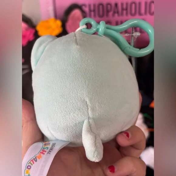 💘5 for $25 / Corinna the Teal Cat Squishmallow Clip 3” - Picture 3 of 8